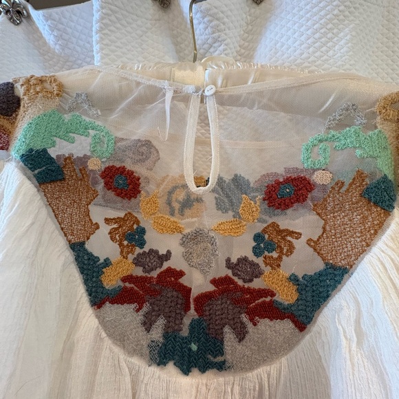 FP Movement by Free People White Blouse with Multicolor Embroidery - Picture 8 of 10